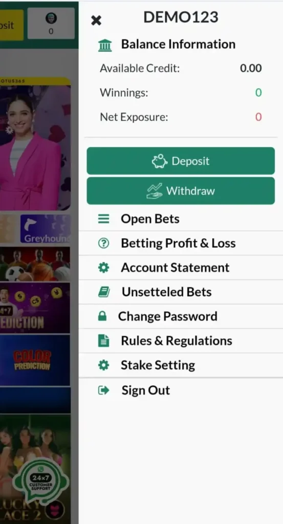 Lotus365 Withdrawal Time