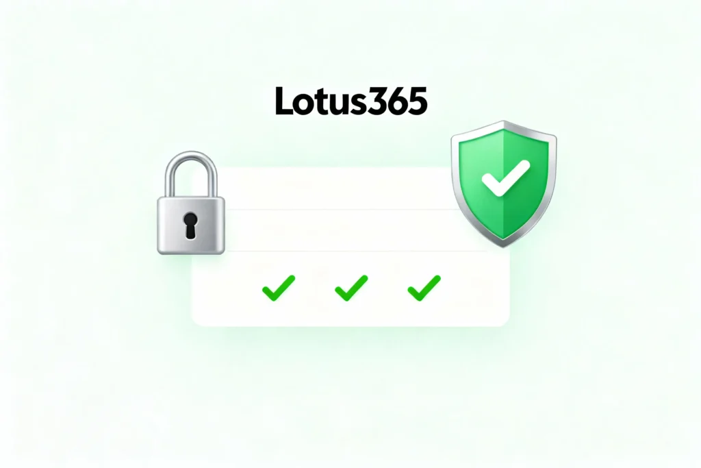 Lotus365 secure login protection with security shield and encryption
