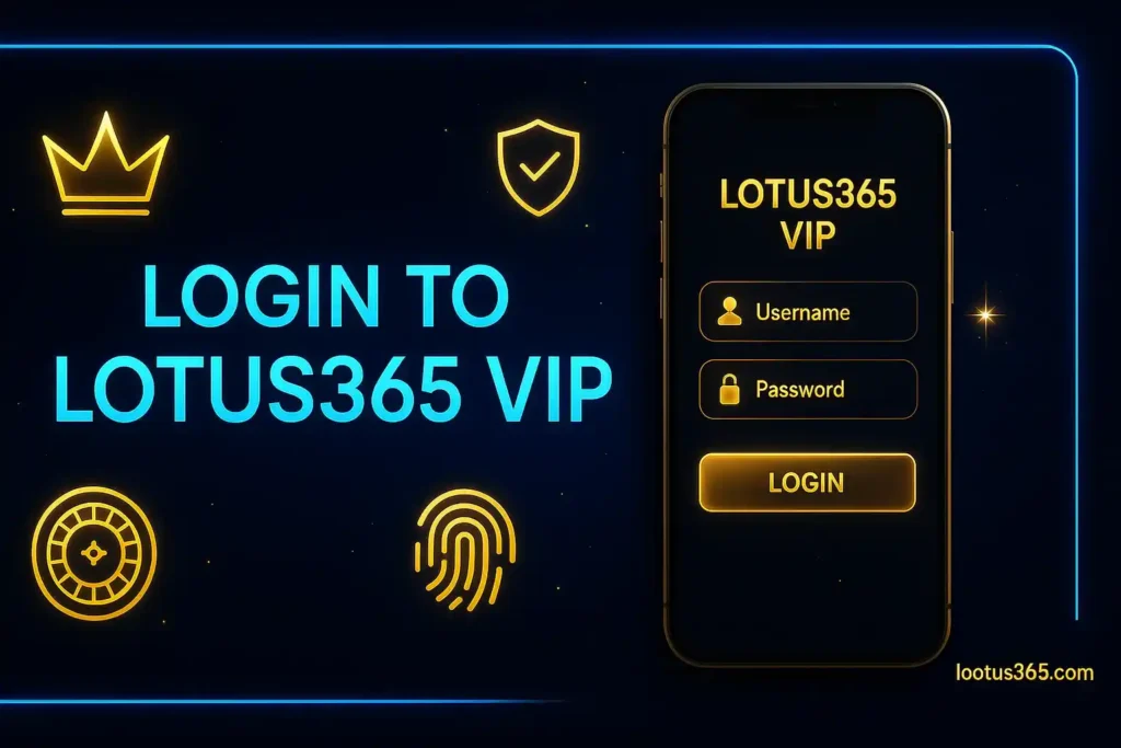 Logging in to Lotus365 VIP