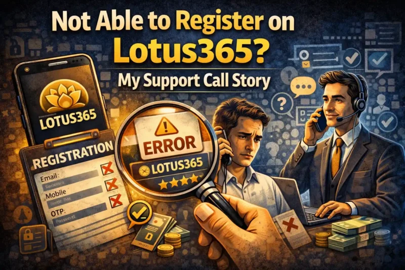 Lotus365 registration problem